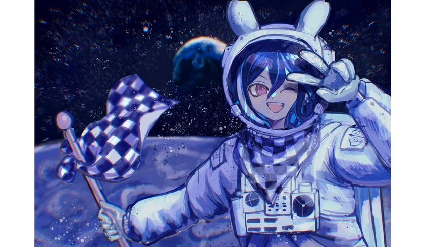 oma kokichi (danganronpa and 1 more) drawn by foca_(sello20582612)