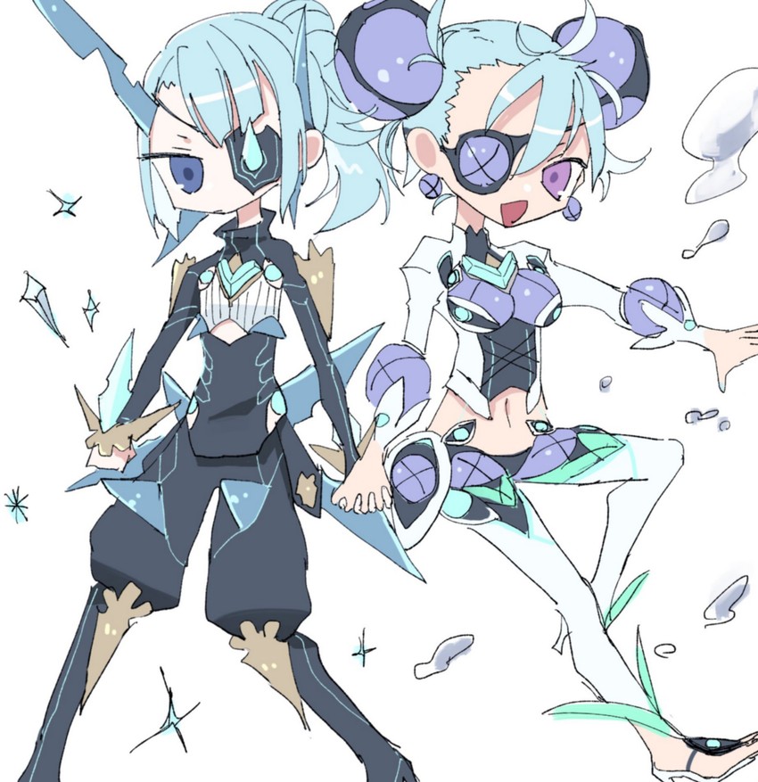 praxis and theory (xenoblade chronicles and 1 more) drawn by papapa36