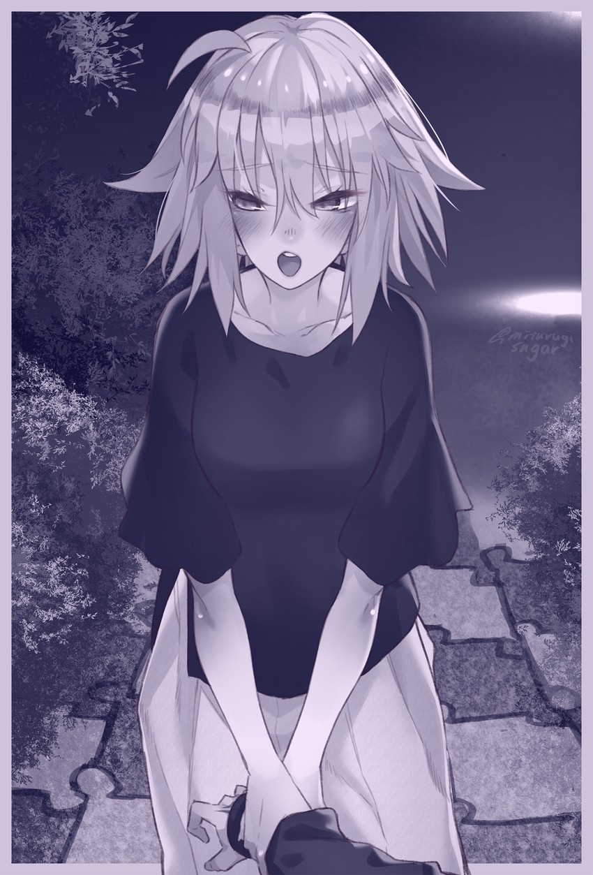 fujimaru ritsuka and jeanne d'arc alter (fate and 1 more) drawn by mitsurugi_sugar