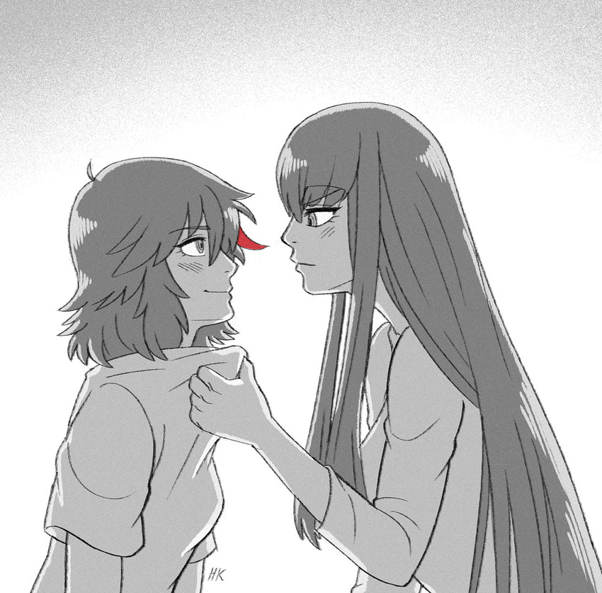 matoi ryuuko and kiryuuin satsuki (kill la kill) drawn by herokick