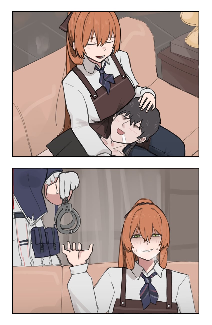 springfield, commander, g36, and centaureissi (girls' frontline and 1 more) drawn by natawaru