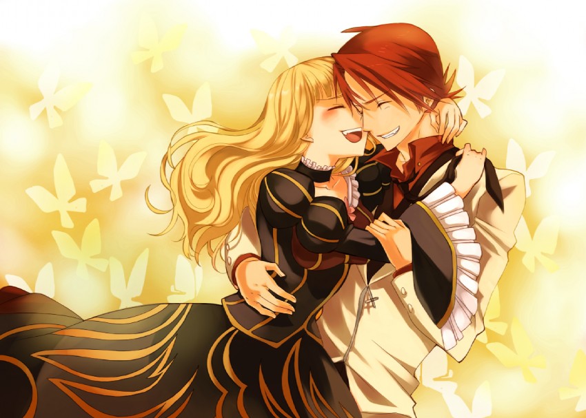beatrice and ushiromiya battler (umineko no naku koro ni) drawn by nanamura
