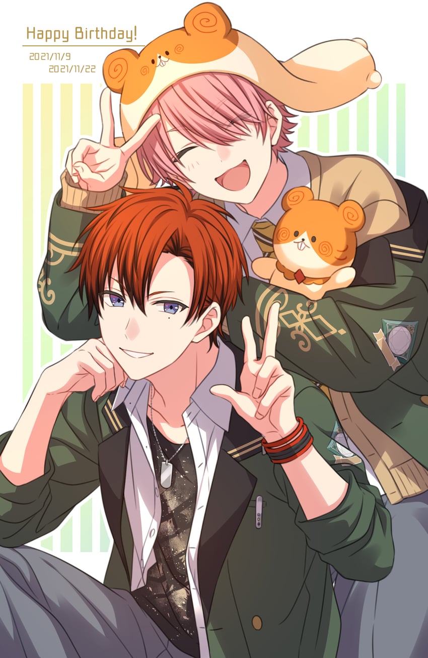 kanmuri ranma and kagaya ren (on air!) drawn by sekina