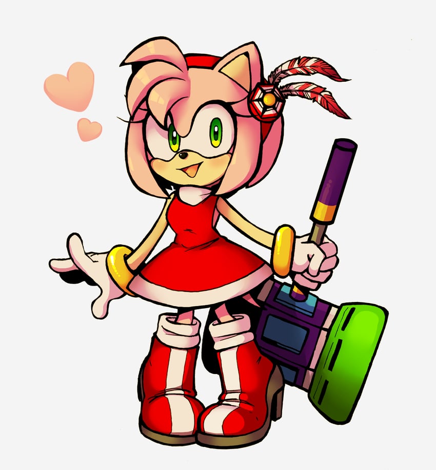 amy rose (sonic and 1 more) drawn by hagalaz