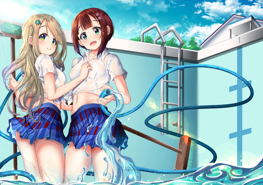 ayase alisa and kosaka yukiho (love live! and 1 more) drawn by mad_(hazukiken)
