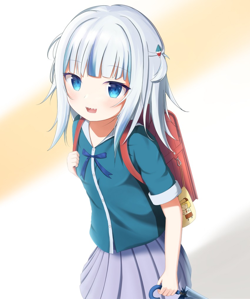 gawr gura and watson amelia (hololive and 1 more) drawn by morizono_(arue01)