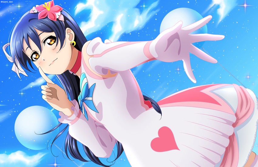 sonoda umi (love live! and 1 more) drawn by isami_don