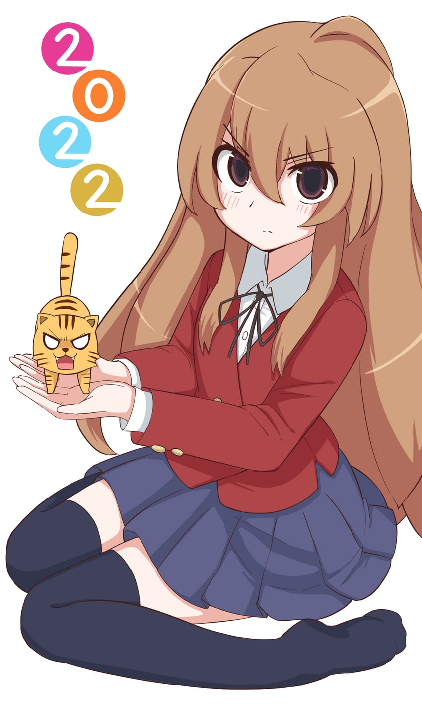 aisaka taiga and palmtop tiger (toradora!) drawn by tayya_san
