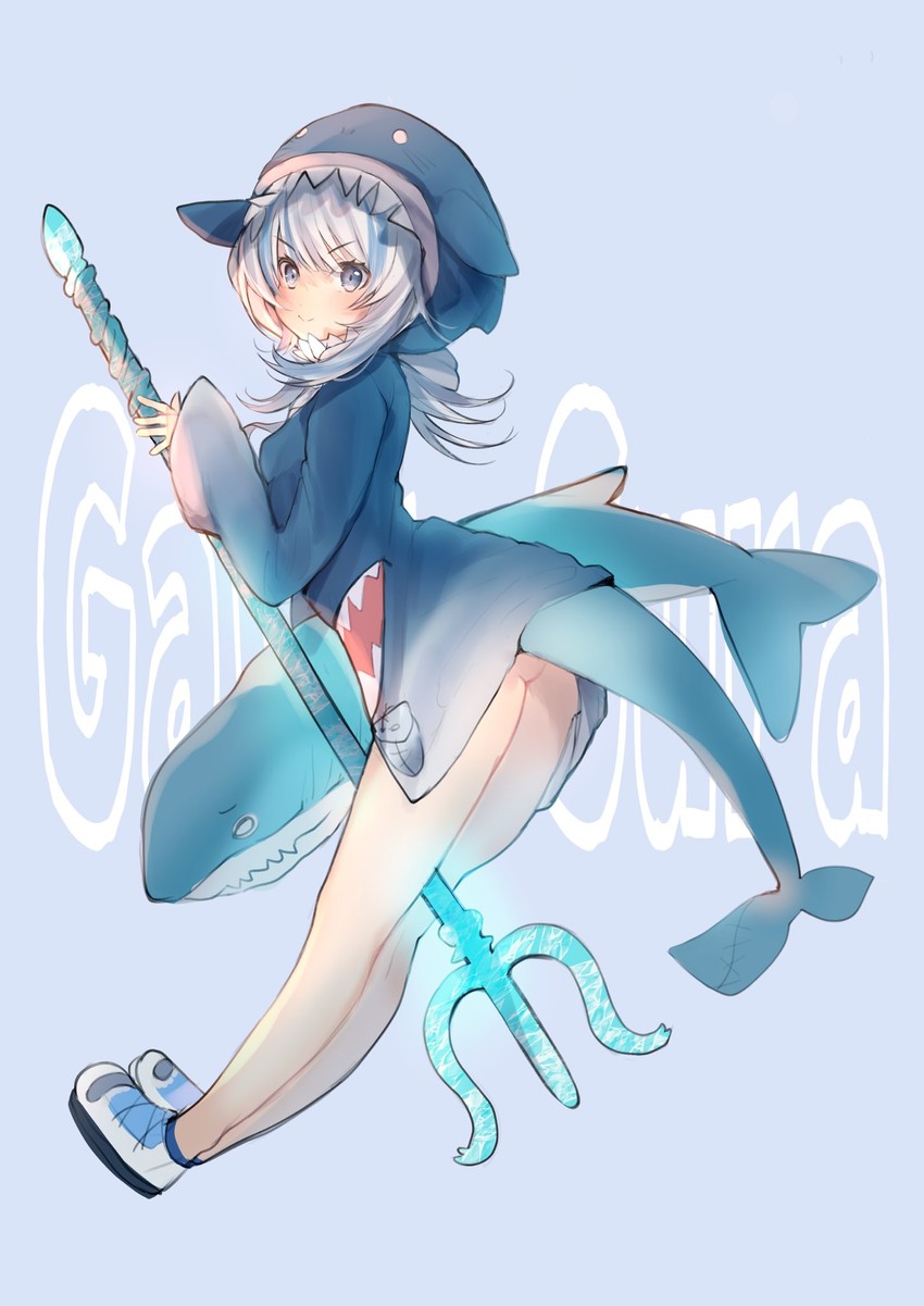 gawr gura (hololive and 1 more) drawn by oimo_0imo