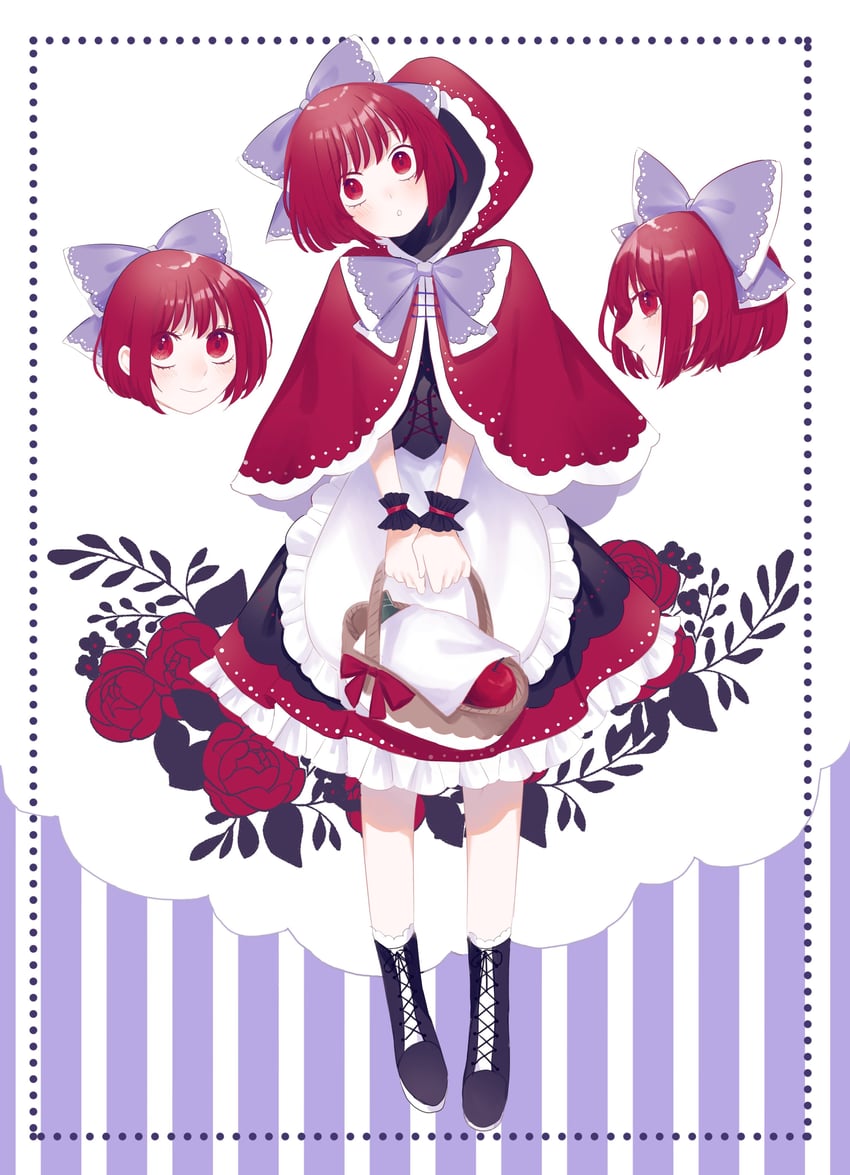sekibanki and little red riding hood (touhou and 1 more) drawn by toraneko_2