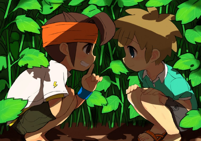 endou mamoru and tachimukai yuuki (inazuma eleven) drawn by caterpillar_(artist)