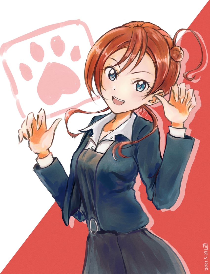 yoneme mei (love live! and 1 more) drawn by jungle_zzz
