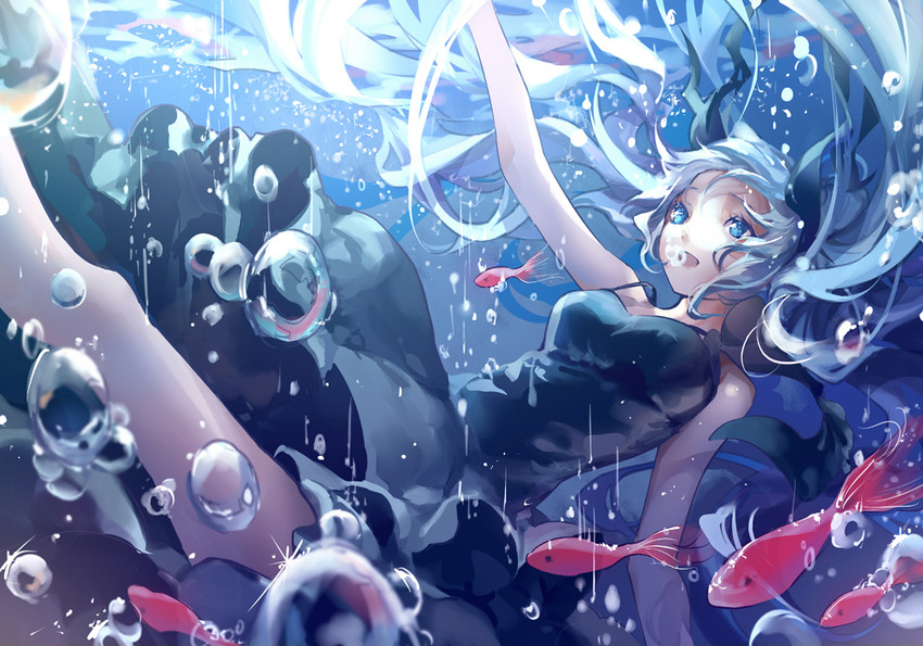 hatsune miku (vocaloid and 1 more) drawn by kinokohime