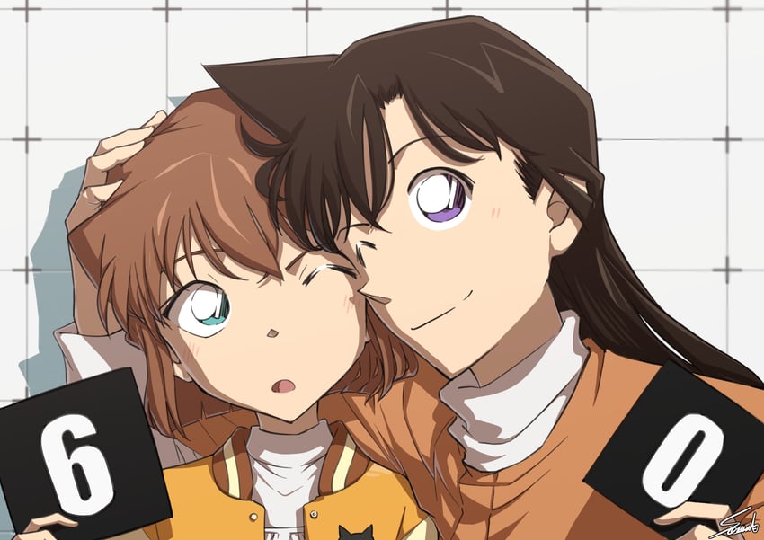 haibara ai and mouri ran (meitantei conan and 1 more) drawn by sooma4869