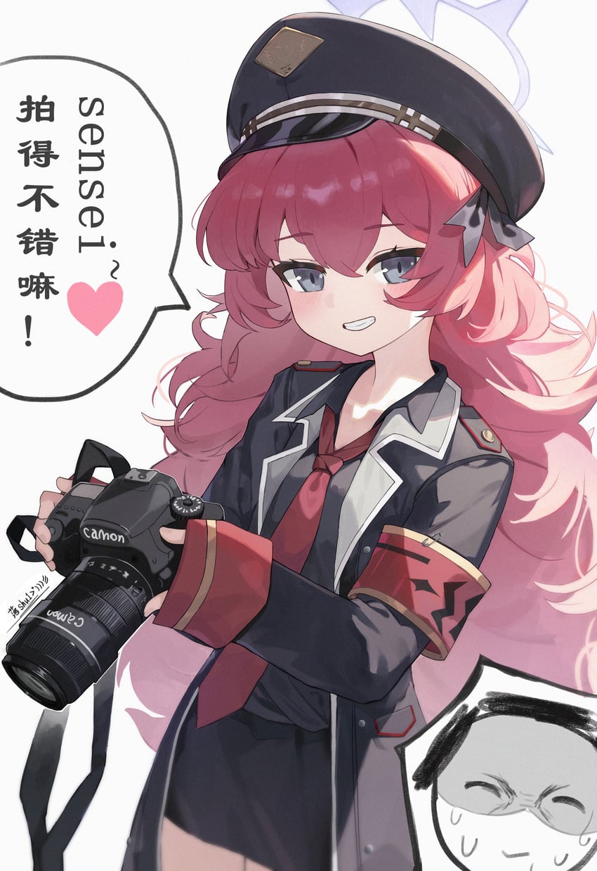 sensei, doodle sensei, and iroha (blue archive and 1 more) drawn by luo_shu