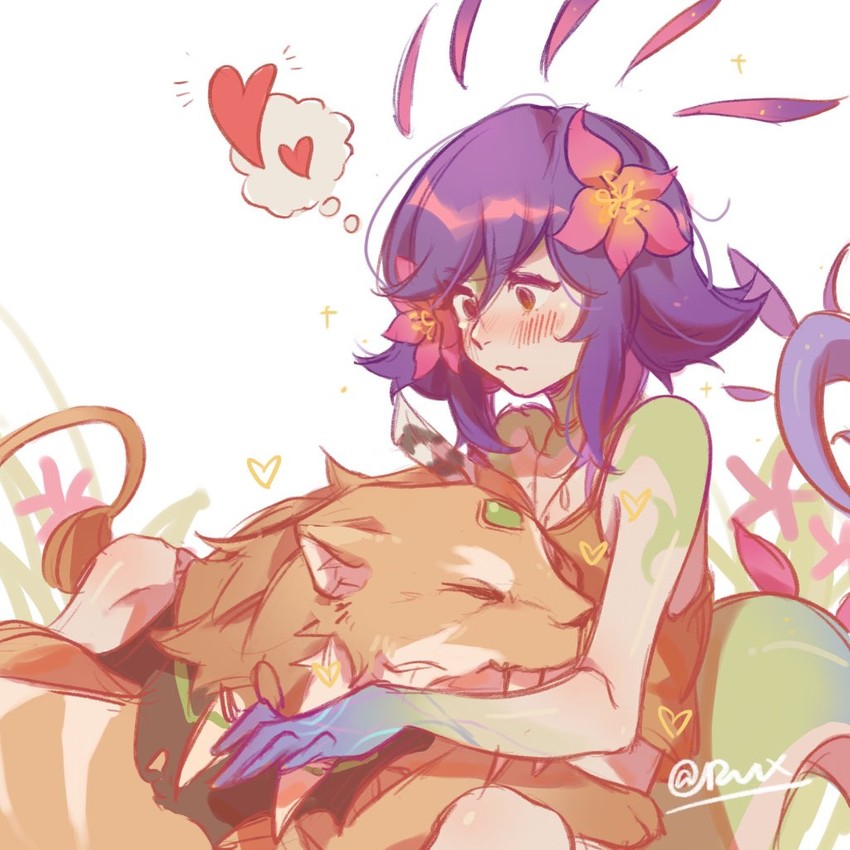 neeko and nidalee (league of legends) drawn by ruan_chen_yue
