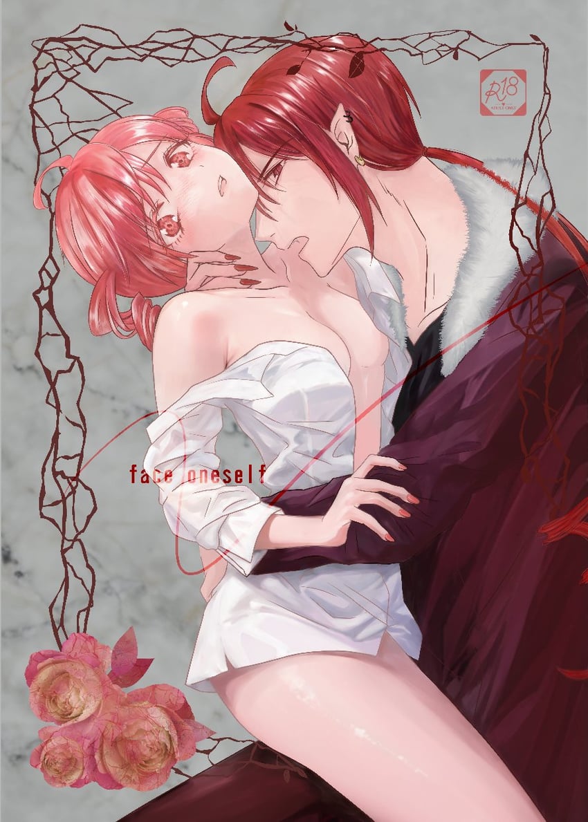kasane teto and kasane ted (utau) drawn by mococo_(w-drill)