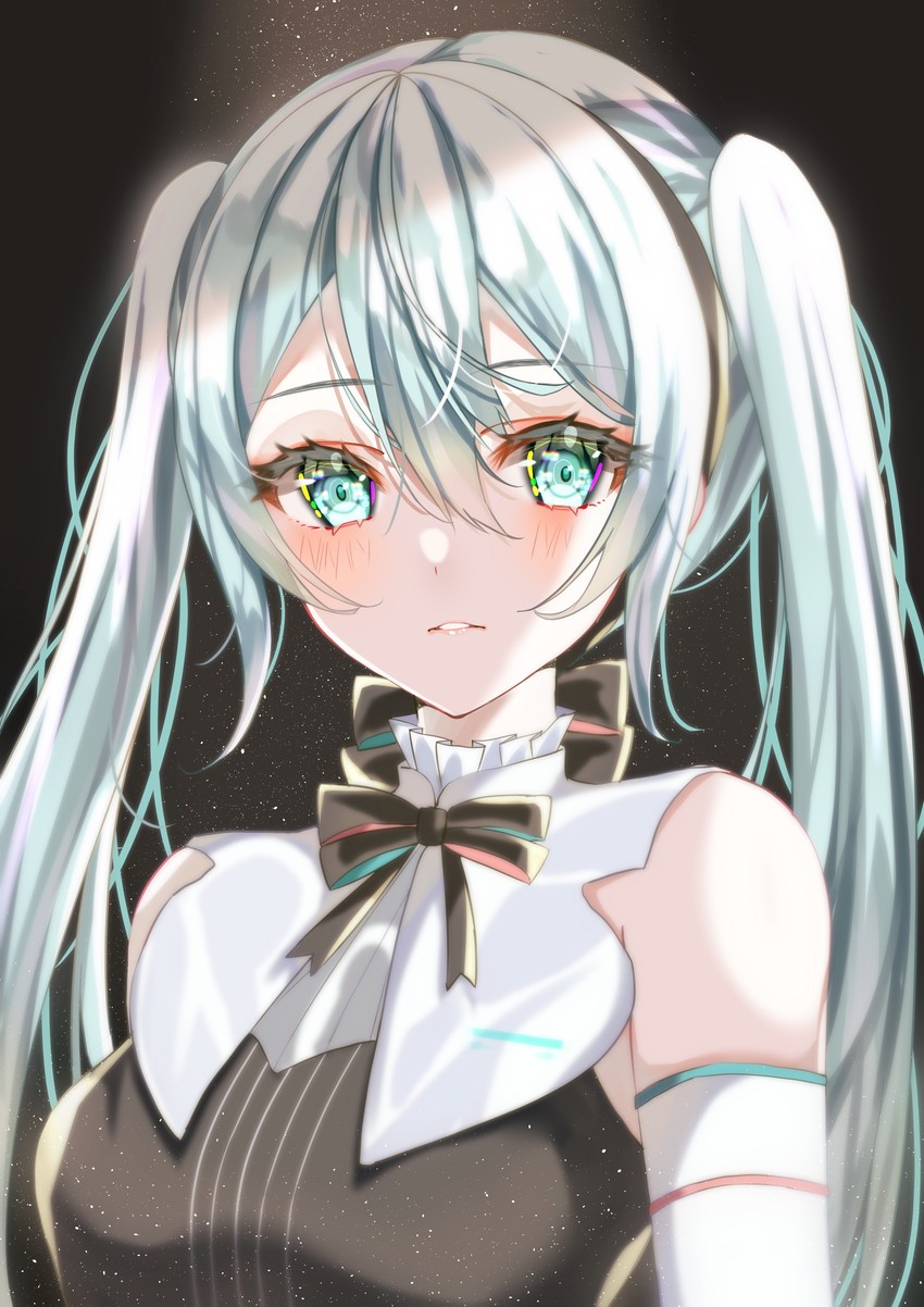 hatsune miku (vocaloid and 1 more) drawn by ebimau