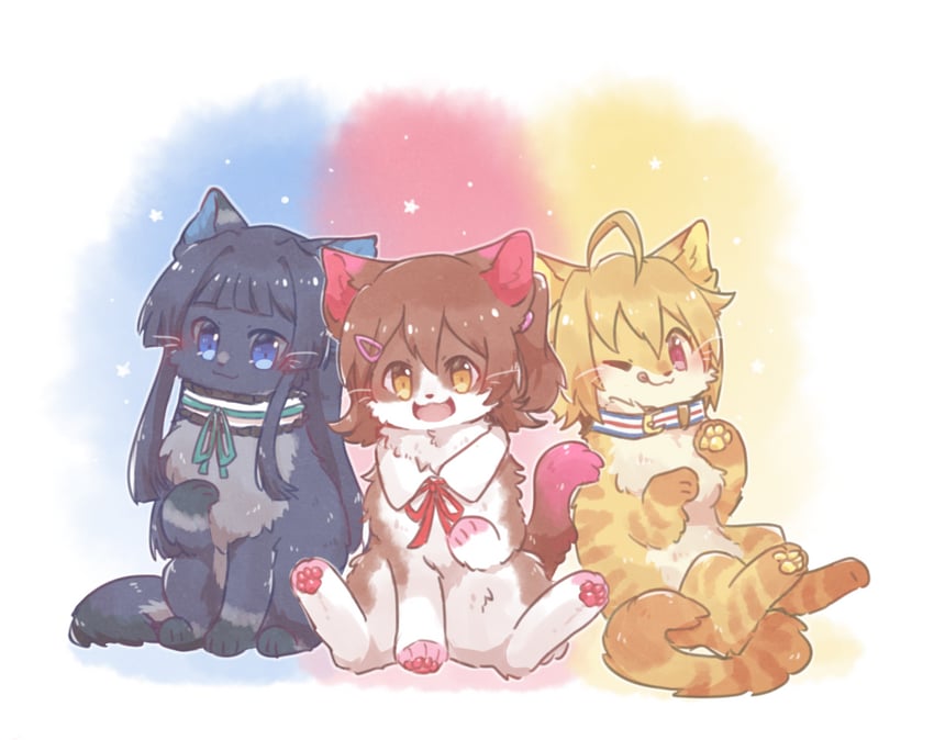 mogami shizuka, ibuki tsubasa, and kasuga mirai (idolmaster and 1 more) drawn by haneko0216