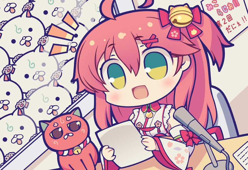 sakura miko, 35p, and kintoki (hololive) drawn by hoshikuzu_no_yoru