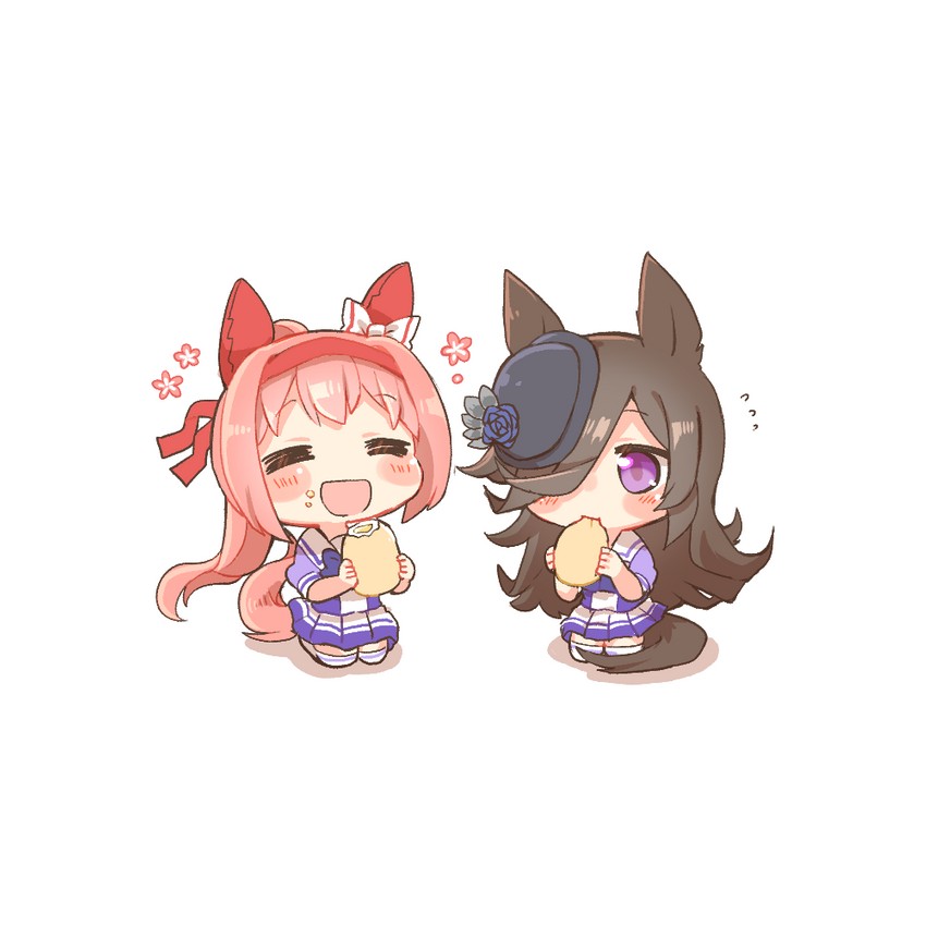 rice shower and haru urara (umamusume) drawn by rebecca_(keinelove)