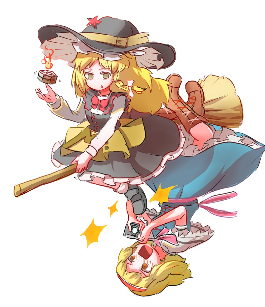kirisame marisa and alice margatroid (touhou and 1 more) drawn by peroponesosu.