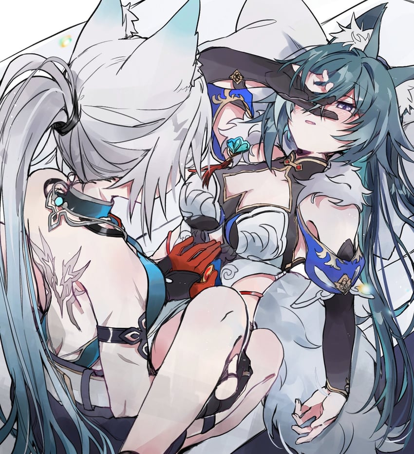 feixiao and yukong (honkai and 1 more) drawn by fud