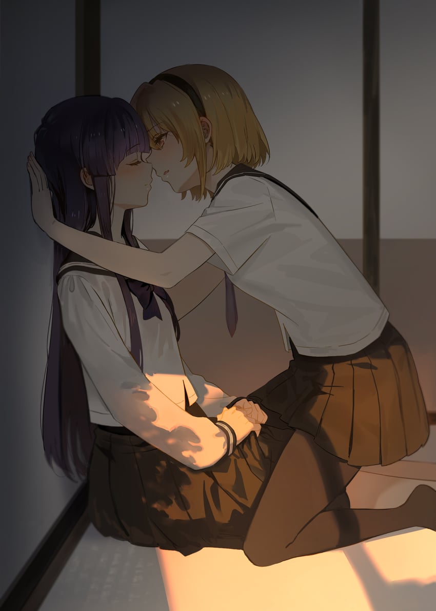 furude rika and houjou satoko (higurashi no naku koro ni and 1 more) drawn by usamin_(megumikira)