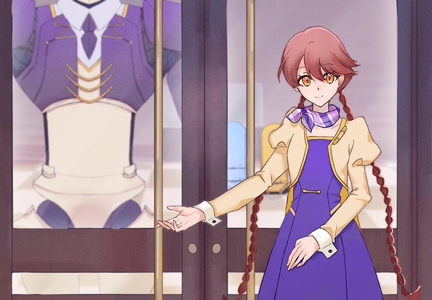yachiyo and doorman robot (apocalypse hotel) drawn by yatoriiii
