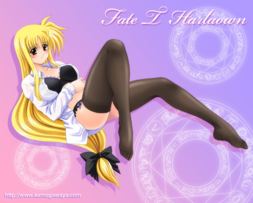 fate testarossa (lyrical nanoha and 1 more) drawn by kamogawa_tanuki