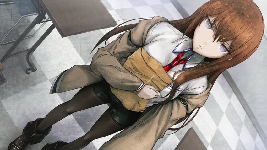 makise kurisu (steins;gate) drawn by huke