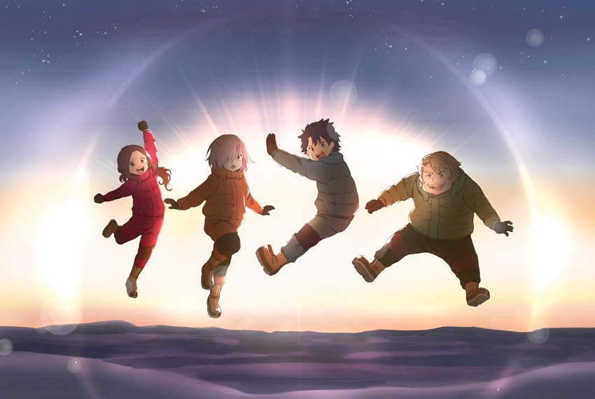 mash kyrielight, fujimaru ritsuka, leonardo da vinci, goredolf musik, miyake hinata, and 3 more (fate and 2 more) drawn by kanimura_ebio