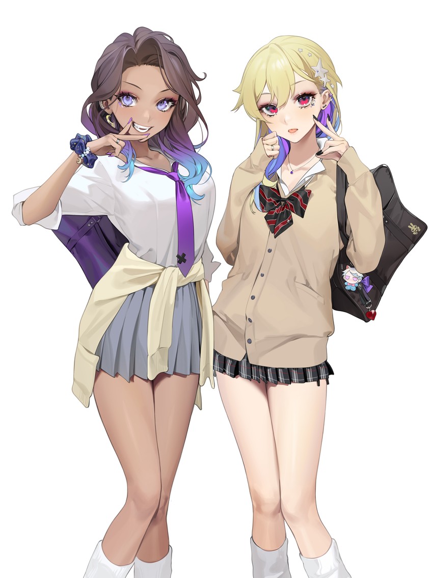 yuson and layla (original and 1 more) drawn by ohisashiburi