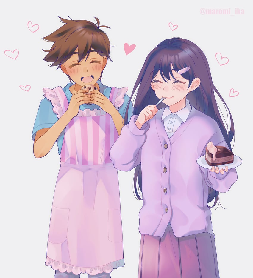 mari and hero (omori) drawn by maromichan