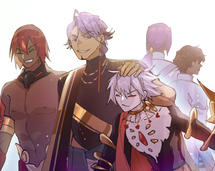 karna, arjuna, ashwatthama, duryodhana, and bhima (fate and 1 more) drawn by sagta_panggang