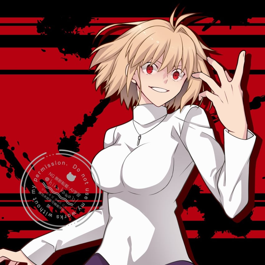 arcueid brunestud and red arcueid (tsukihime and 2 more) drawn by hirakawa