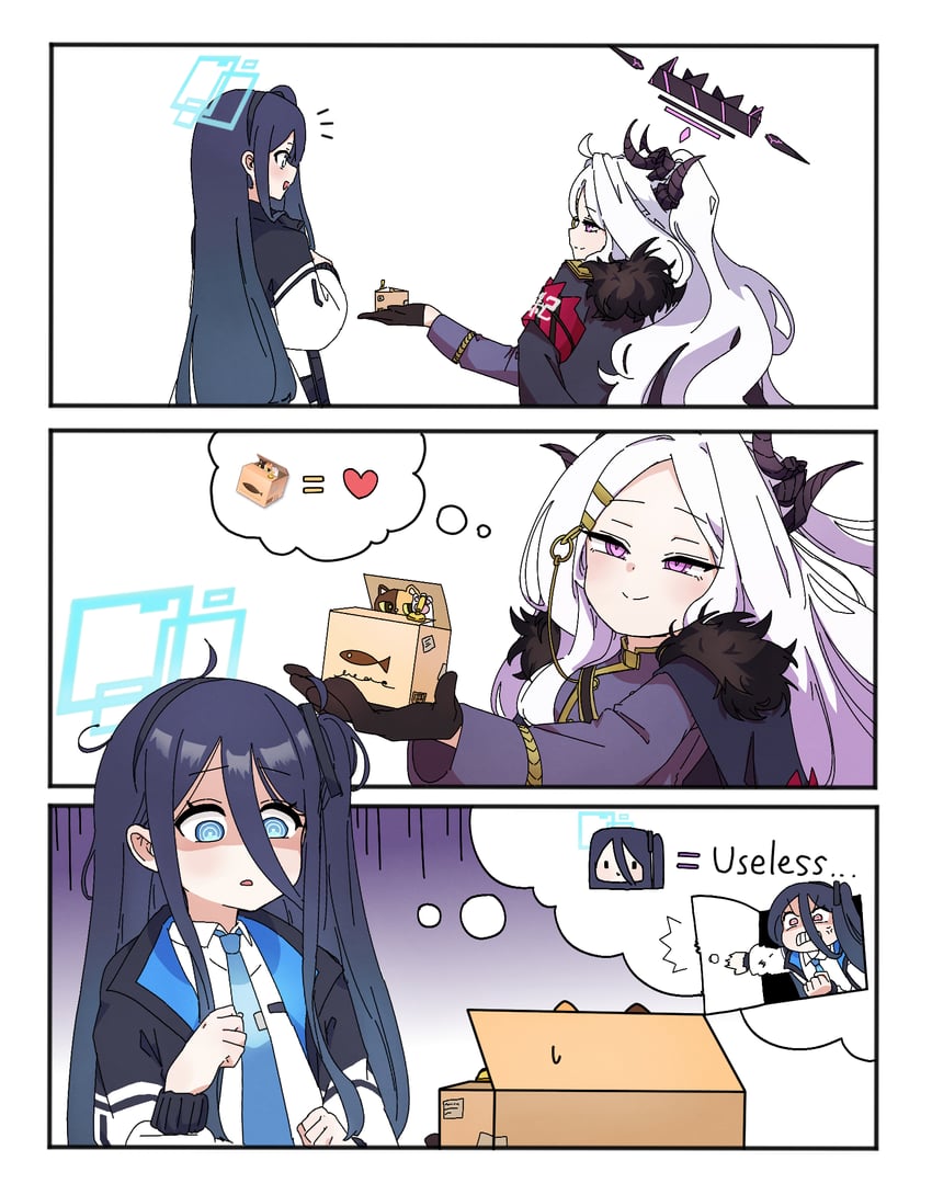 hina, aris, and kei (blue archive) drawn by dro_(eveveb_414)