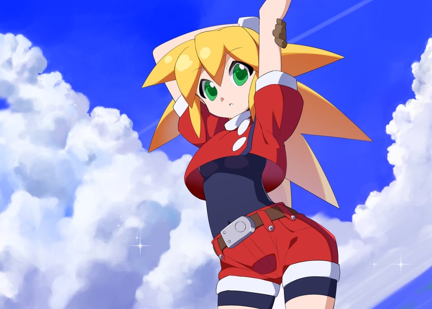 roll caskett (mega man and 1 more) drawn by kaidou_zx