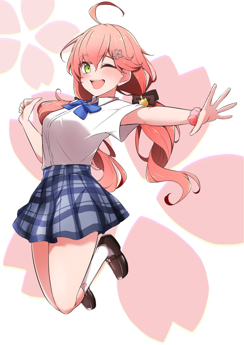 sakura miko (hololive and 1 more) drawn by yamaki_(yamaki801)