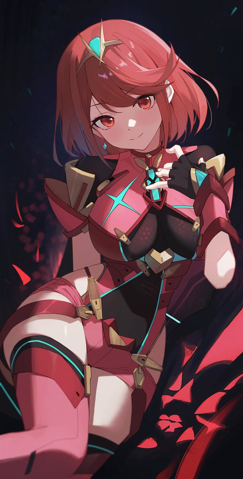 pyra (xenoblade chronicles and 1 more) drawn by sukaliya
