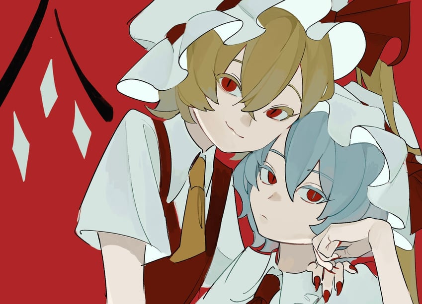 remilia scarlet and flandre scarlet (touhou and 1 more) drawn by dee_(tannsumi)