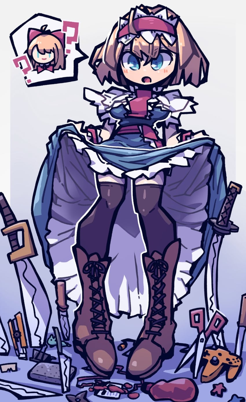 alice margatroid and shanghai doll (touhou and 2 more) drawn by awa_(bihidasu)