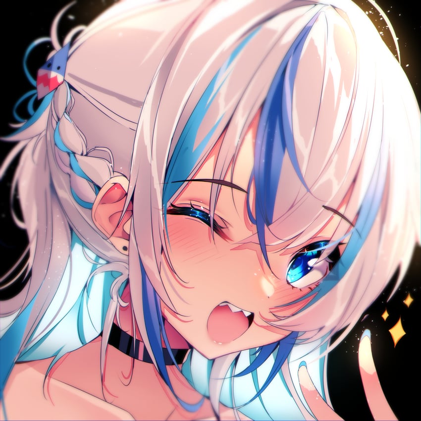 gawr gura (hololive and 1 more) drawn by the0neulost