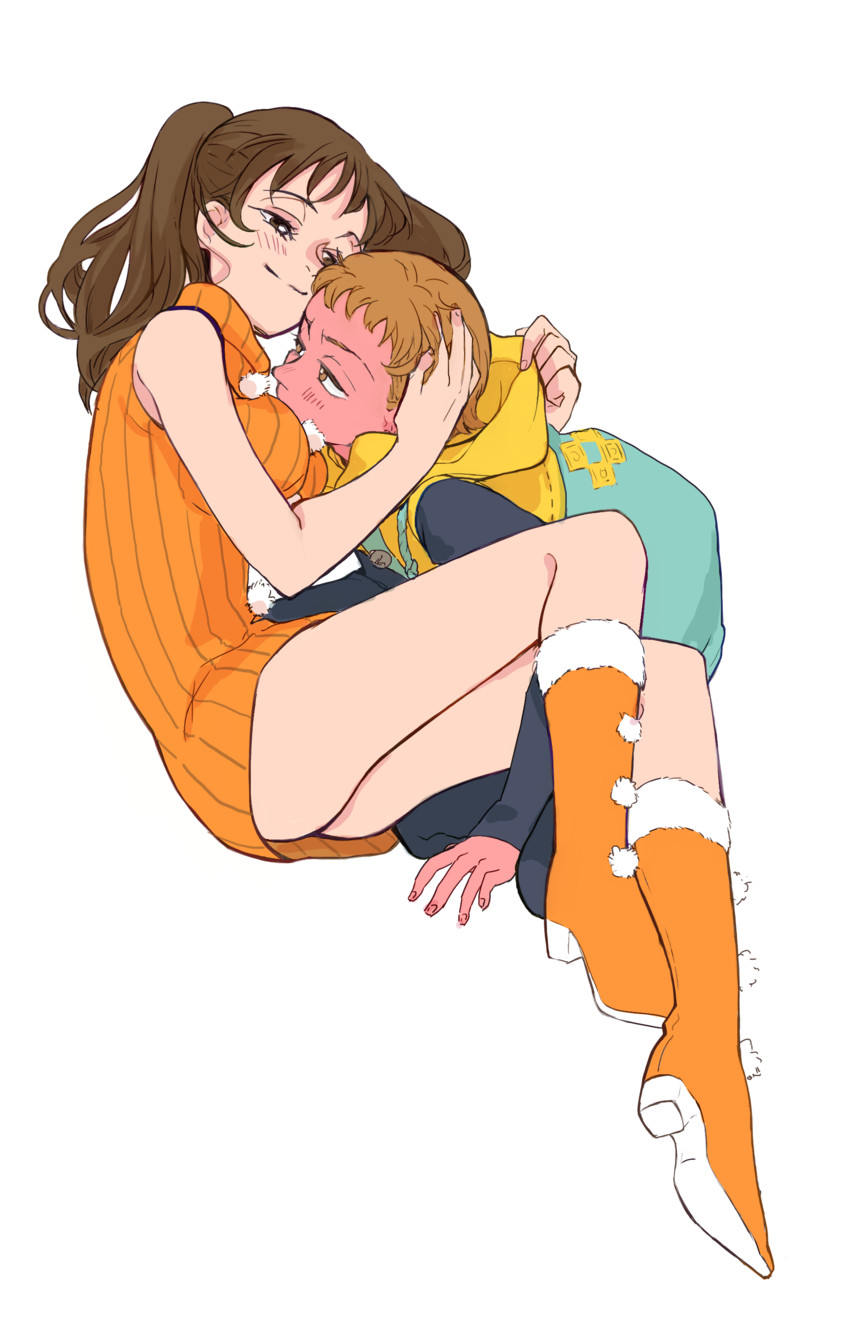 diane and king (nanatsu no taizai) drawn by futon_(katarosu)