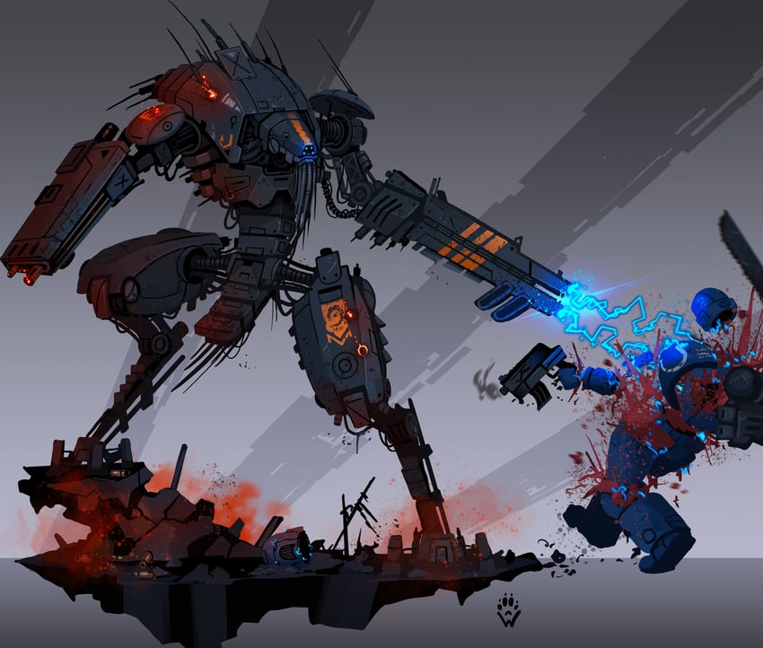 adeptus astartes (warhammer 40k and 1 more) drawn by wolfdawg_art