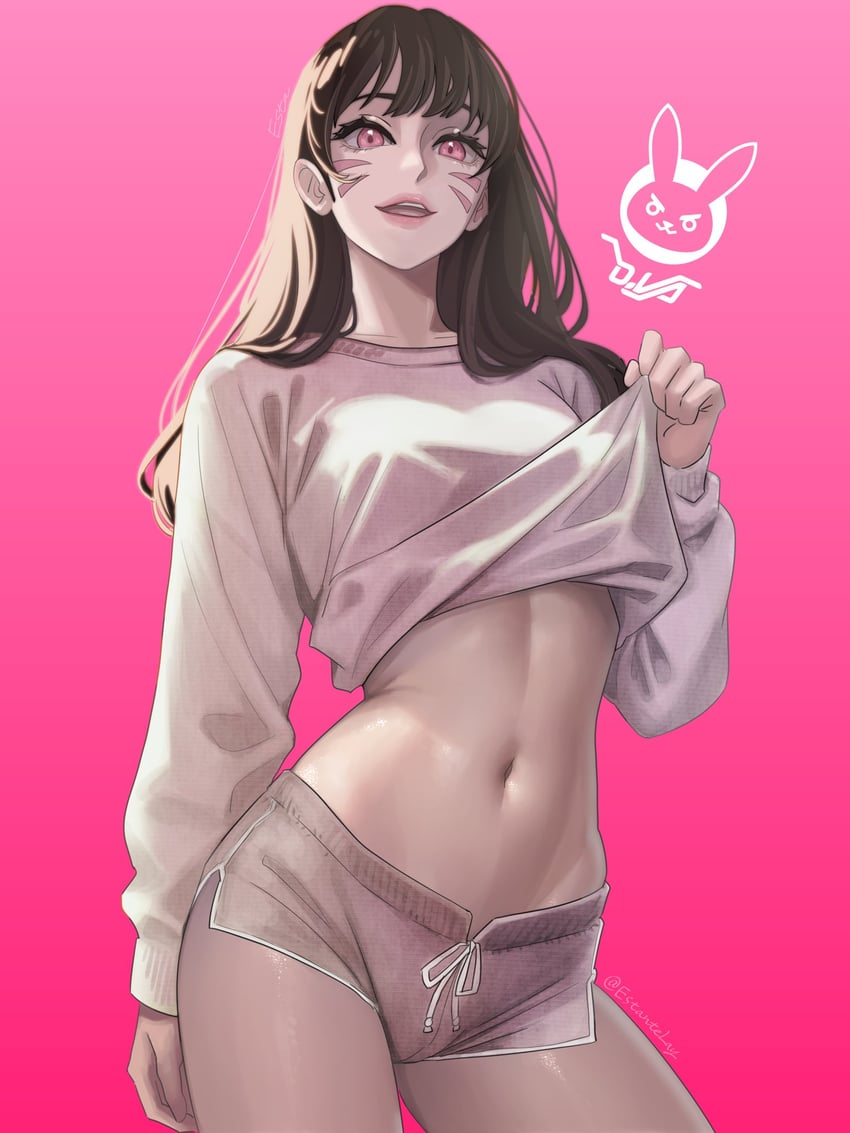d.va (overwatch and 1 more) drawn by estantelay