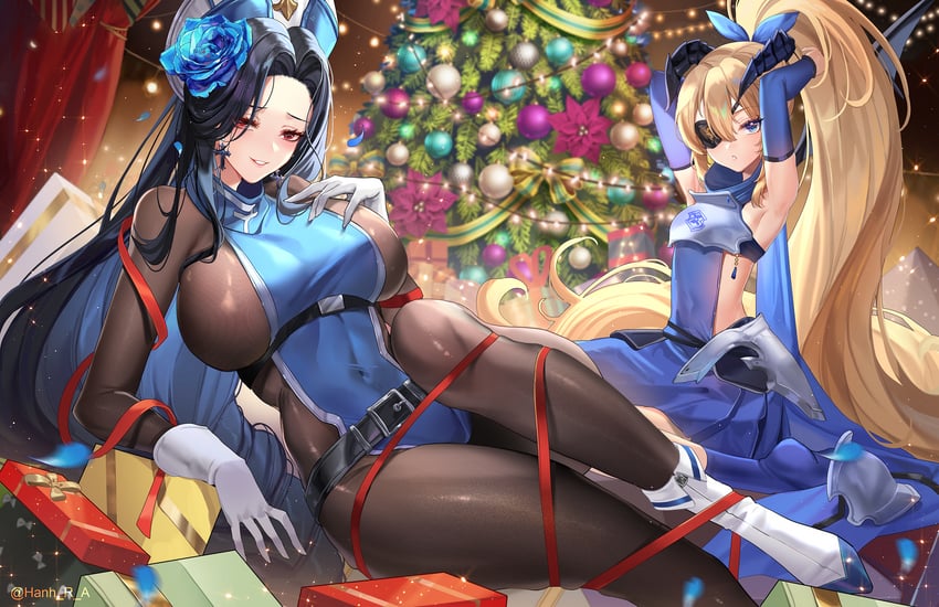 maiden and guillotine (goddess of victory: nikke) drawn by hanh_chu