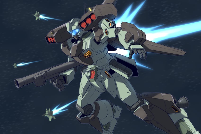 stark jegan (gundam and 1 more) drawn by siratori_(yy_203)