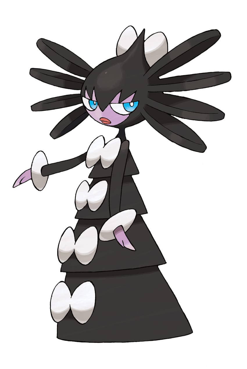 gothitelle (pokemon and 1 more) drawn by sugimori_ken
