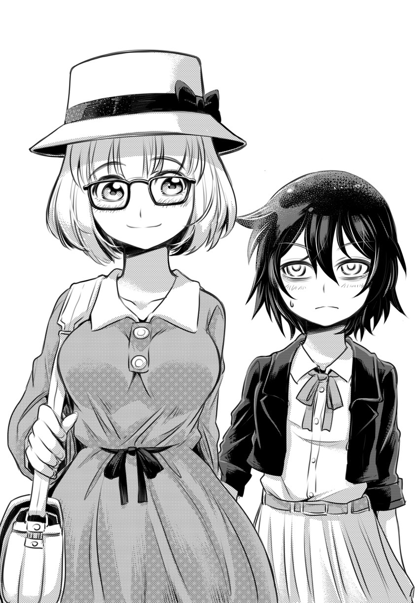 kuroki tomoko and naruse yuu (watashi ga motenai no wa dou kangaetemo omaera ga warui!) drawn by zatou_(kirsakizato)